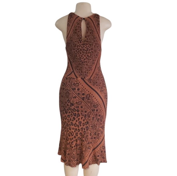 FARM Rio Brown Patterned Midi Dress - Picture 4 of 8